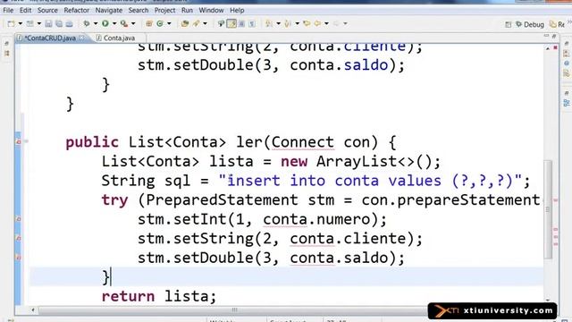 Universidade XTI JAVA 112 JDBC CRUD, Create, Read, Update e Delete смотреть онлайн