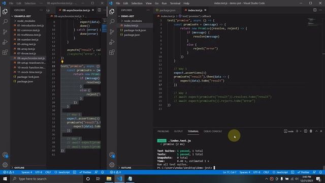 Jest Testing Demo смотреть онлайн