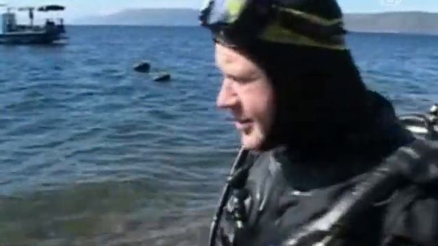 Дайверы проехали на велосипедах по дну Байкала смотреть онлайн