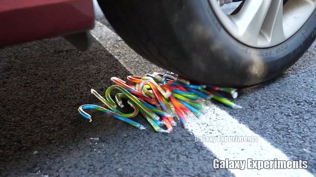 Crushing Crunchy & Soft Things by Car! - EXPERIMENT Easter Eggs vs Car смотреть онлайн