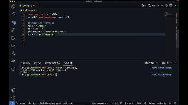 Best String Formatting Technique in Python? смотреть онлайн