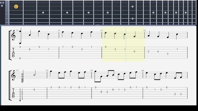 Canon in C (Johann Pachelbel) Easy Acoustic Guitar Duet Tab смотреть онлайн