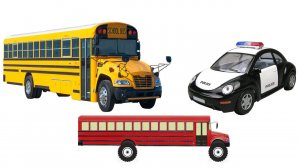 Школьный Автобус Скулбасик и Полис - смотрят мультик  Автобусы Монстр Трак