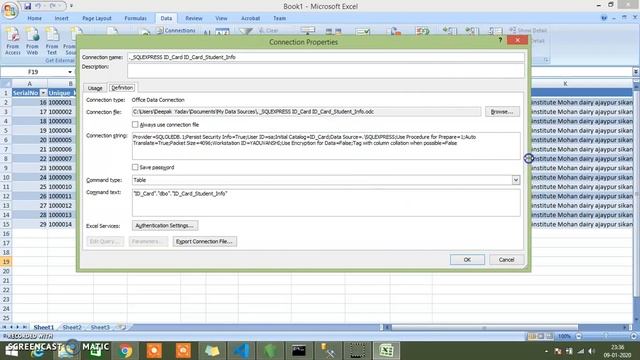 SQL Server Database tables data show in Excel and Execute query in excel смотреть онлайн