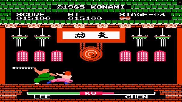 Прохождение Yie Ar Kung-Fu (Dendy) (один круг) смотреть онлайн