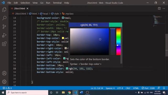 CSS Borders | How To Style Borders | Margin & Padding In CSS | How to Change Color of Border смотреть онлайн