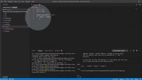 Iterating Images Open CV Python
