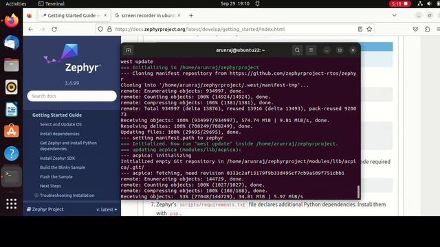 Install Zephyr And Zephyr Sdk In Ubuntu 22.04