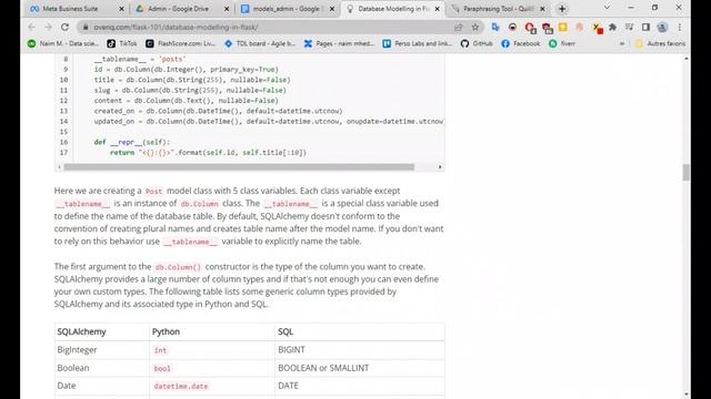 Database Modelling in Flask смотреть онлайн