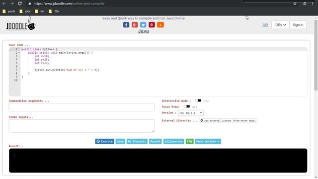 Easy and Quick way to compile and run Programs Online #getajobinit смотреть онлайн