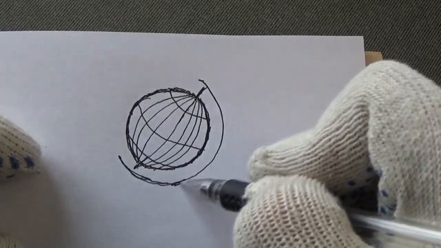 Как легко и быстро нарисовать глобус. смотреть онлайн