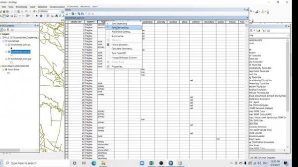Download Open street map and create distance to road map using ArcGIS