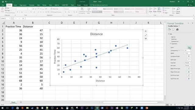 Excel 2016 : How to Add a Trendline смотреть онлайн