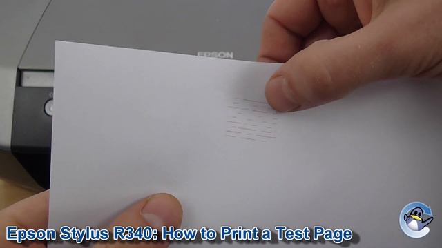 Epson Stylus Photo R340: How to Print a Nozzle Check Test Page смотреть онлайн