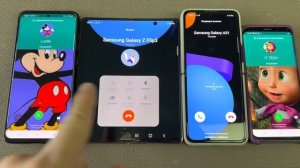 Incoming call Samsung Galaxy Z Flip3 & Z fold 3 android 12 & Fake Calls WhatsApp