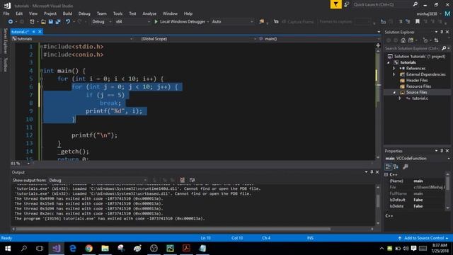 C Programming! Break/Continue and Nested Loops смотреть онлайн