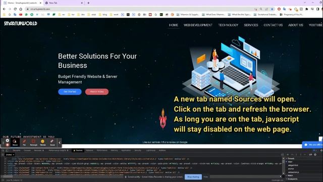 How to disable JavaScript in Chrome browser | disable JavaScript chrome browser - By Smartupworld смотреть онлайн
