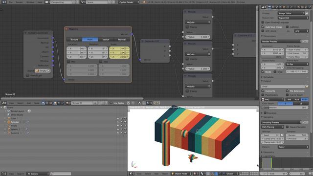 Animating a Stripe Material in Blender смотреть онлайн