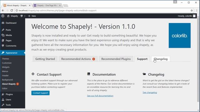 How to install and activate Shapely WordPress theme by Colorlib смотреть онлайн