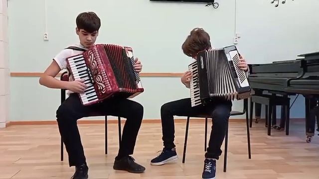 Багалишвили Саша, Кокорев Матвей Матросская пляска "Яблочко" смотреть онлайн