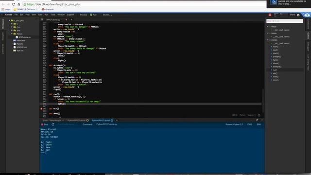 Python Text-Based Rpg Tutorial Part 4 - Finishing the Combat System смотреть онлайн