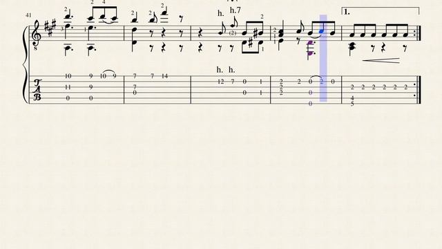 Pas Redoublé Op.51 No.13 - Napoléon Coste (1805 - 1883) - Tablature смотреть онлайн
