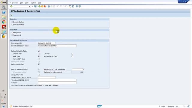 SAP BPC 10.1 - Back Up and Restore Environment - UJBR смотреть онлайн
