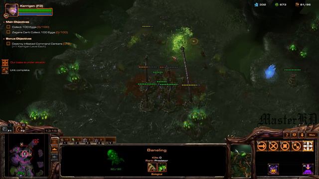 Starcraft II: Heart of the Swarm - Vanilla Run - Brutal - Char - Mission 10: Domination смотреть онлайн