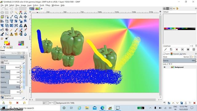 (Part 12)Gradient, Pencil, Paintbrush, Eraser, Airbrush, Ink tool and MyPaint tools in GIMP смотреть онлайн