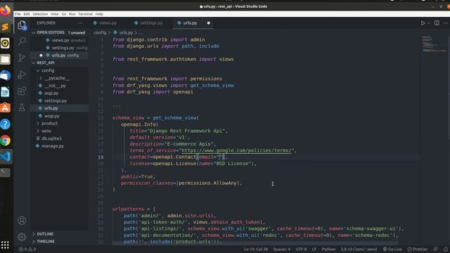 Build an E-commerce Api with Django Rest Framework | Swagger Api Documentation | Part 5 смотреть онлайн