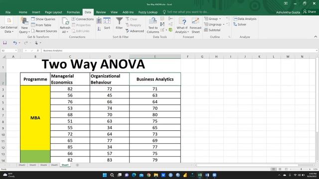 Two Way ANOVA Using Excel (ANOVA)(two way anova)(excel)(Excel)(interaction)(independent variable) смотреть онлайн