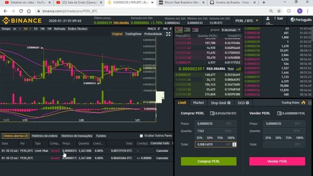Sala de Sinais - Operações PERL/BTC смотреть онлайн