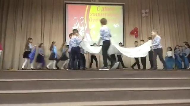 "Расплескалась синева", Голубые береты, второклашки, 23 февраля смотреть онлайн