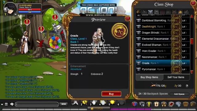 AQW #2 Jak zdobyć Oracle Class (Free Class) смотреть онлайн