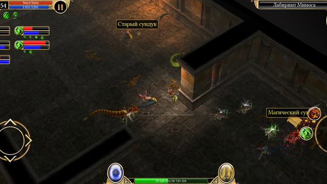 [Titan Quest, Summoner, Epic] Act I - Under the Labyrinth (Athens Catacombs - Level V) смотреть онлайн