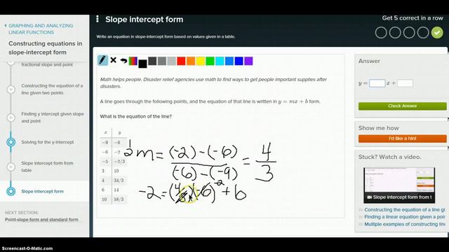 Slope intercept form смотреть онлайн