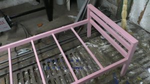 КРОВАТЬ СВОИМИ РУКАМИ! ОБЗОР ОДНОМПАЛЬНОЙ КРОВАТИ ИЗ МЕТАЛЛА.