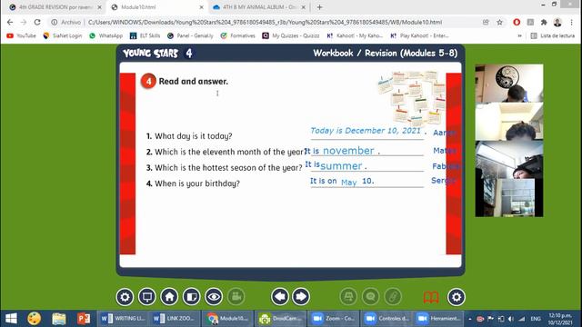 ENGLISH CLASS 7-4TH B: REVISION UNIT V-VIII смотреть онлайн