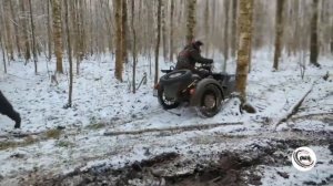 Прохват на советских мотоциклах по лесному бездорожью - Проба Пера - Мотопрогрев 2023