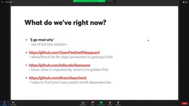 [ Golang Poland #8 ] - Oleg Kovalov - Depenguard - linter for your project structure смотреть онлайн