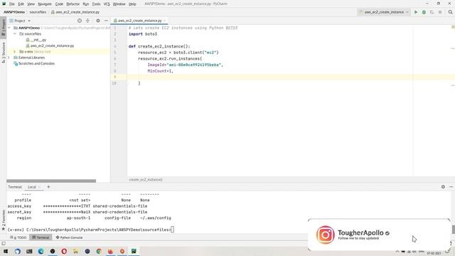 EP-94 | How to Create EC2 instance using Python 3 with Boto3 | Automation with AWS and Python смотреть онлайн