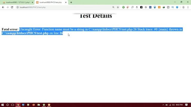 How to Fix " Fatal error: Uncaught Error: Function name must be a string " смотреть онлайн