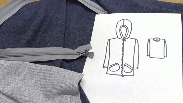 Толстовка, джемпер на молнии по выкройке худи. смотреть онлайн