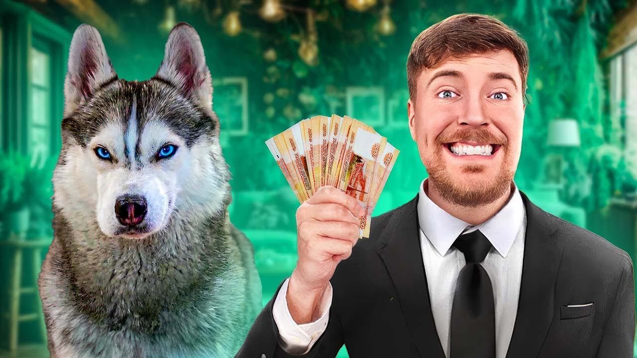 НАС ПРОДАЛИ МИСТЕРУ БИСТУ!! We were sold to MrBeast!! Хаски Бандит Говорящая собака смотреть онлайн