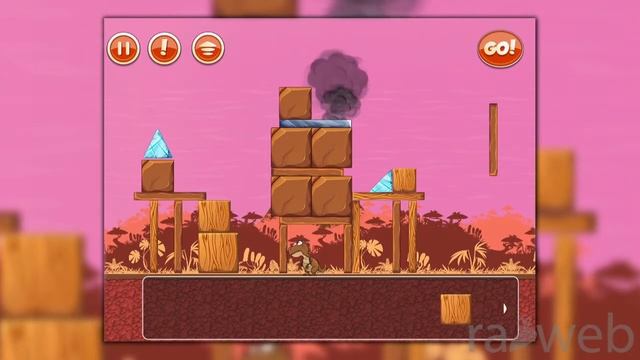 Save the Dino (iOS) Constructrix Playthrough - Area 5: Lava - Level 9 смотреть онлайн