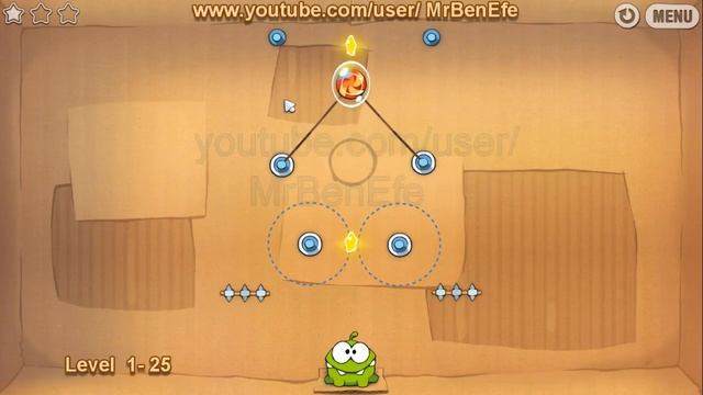 Cut The Rope 1. Cardboard Box Level 24 - 25 Walkthrough Lösung 3 Stars