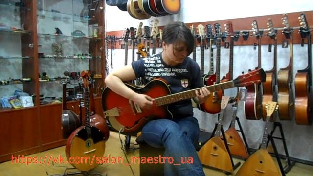 0311 Львовская полуакустическая супер гитара смотреть онлайн