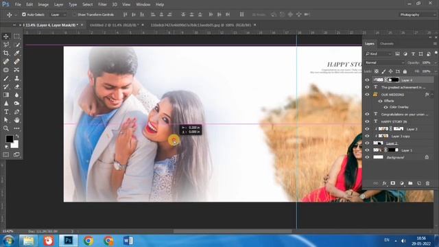 How To Create Custom Unique Wedding Album Design 12x36 in Photoshop Tutorial #WeddingAlbumDesign смотреть онлайн