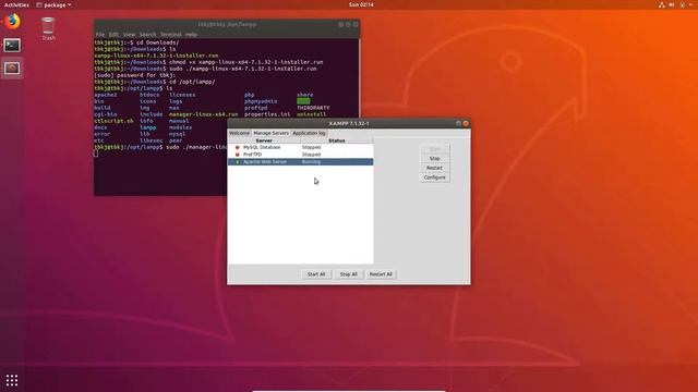 How to install XAMPP(Apache, PHP, MYSQL) on Ubuntu/Linux смотреть онлайн