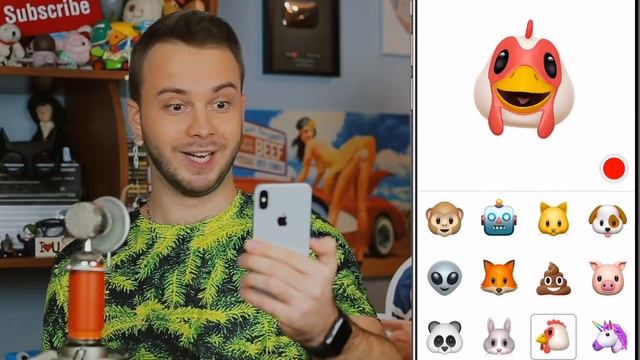 ОЗВУЧИЛ 12 АНИМОДЖИ НА iPHONE X (за 1 минуту) смотреть онлайн